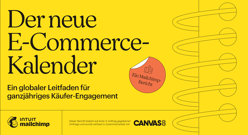 Das Bild zeigt das Titelbild des Berichts „Der neue E-Commerce-Kalender: Ein globaler Leitfaden für ganzjähriges Käuferengagement“